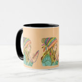 Tasse Boho Hat Girl (Vorderseite Links)