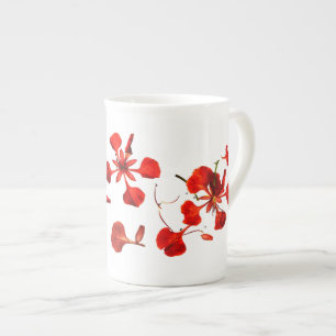 Tasse Bone China Royal Poinciana