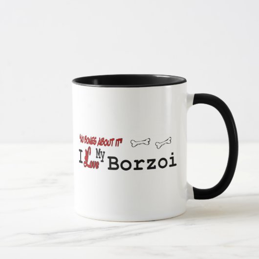 Tasse Borzoi (I Liebe) (Rechts)