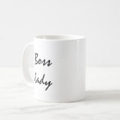 Tasse "Boss lady" für die verantwortliche Frau (Vorderseite Links)