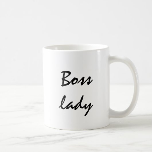 Tasse "Boss lady" für die verantwortliche Frau (Rechts)