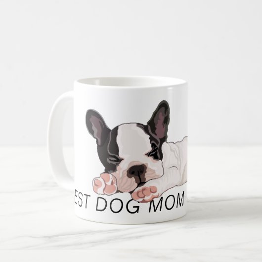 Tasse Boston Terrier Welpenschlafen (Vorderseite Links)