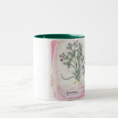 Tasse - botanischer Druck mit zwei Tönen (Mittel)