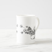 Tasse Bouquet in der Knochen-China (Vorderseite Rechts)