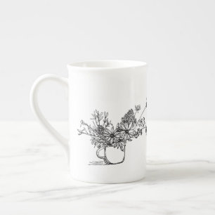 Tasse Bouquet in der Knochen-China