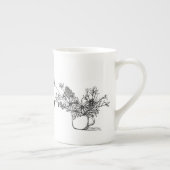 Tasse Bouquet in der Knochen-China (Rechts)