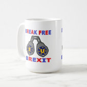 Tasse Break Free Brexit (Vorderseite Links)