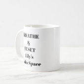 Tasse Breathe & Reset - Personalisierte ruhige Eri (Vorderseite Links)