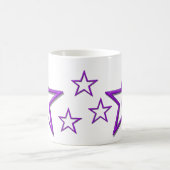 Tasse - Brief mit Lila Sternen (Mittel)