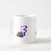 Tasse - Brief mit schwarzer Katze und Name (Vorderseite Links)