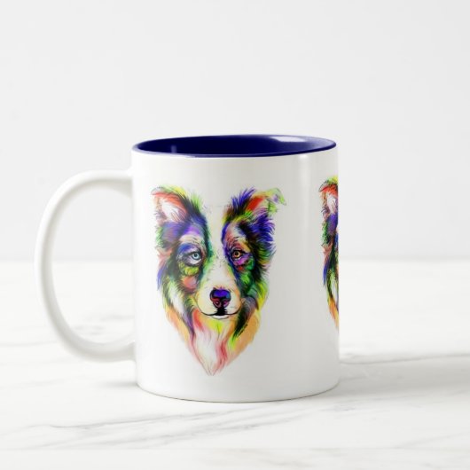 Tasse Bright Border Collie (Links)