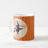 Tasse Broom Stick Hexe (Vorderseite Links)