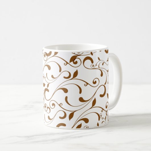 Tasse-Brown-Wirbel Kaffeetasse (VorderseiteRechts)
