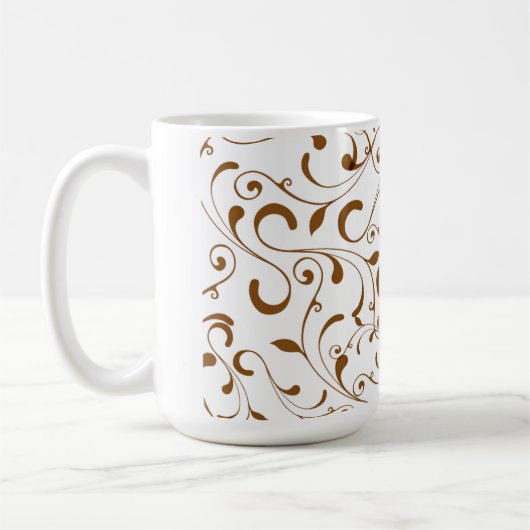 Tasse-Brown-Wirbel Kaffeetasse (Links)