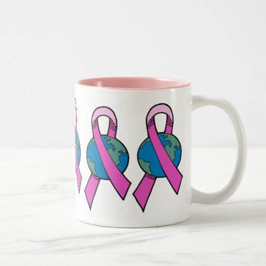 Tasse - Brustkrebs-Weltband (Rechts)