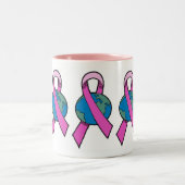 Tasse - Brustkrebs-Weltband (Mittel)