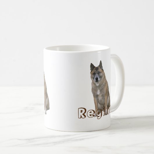 Tasse - Buchstabe R Großer Hund und Name (VorderseiteRechts)