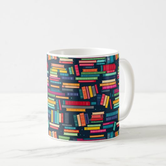 Tasse Buchstapel (VorderseiteRechts)