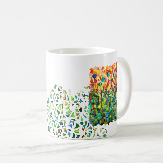 Tasse bunt Mosaik Puzzle (VorderseiteRechts)