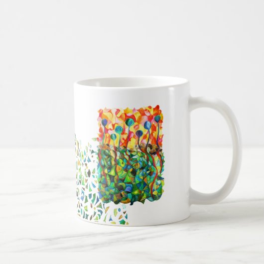 Tasse bunt Mosaik Puzzle (Rechts)