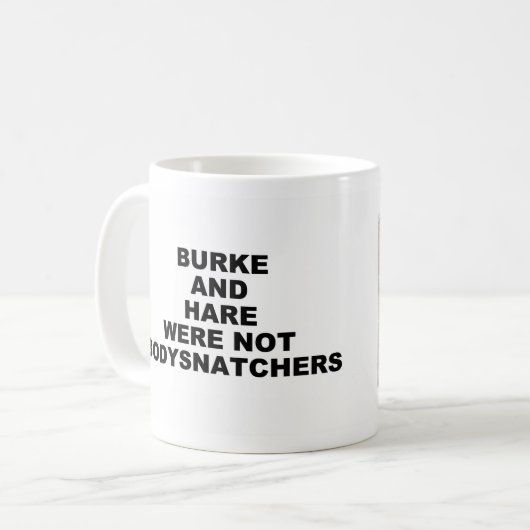 Tasse Burke und Hare (Vorderseite Links)