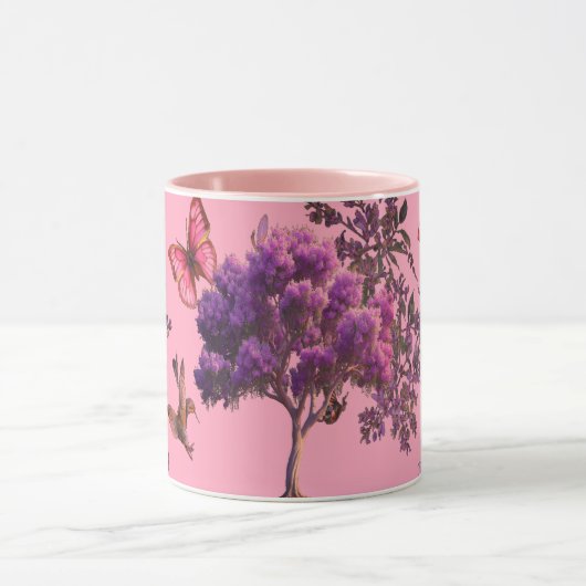 Tasse Butterfly Tree - Weichflora-Ästhetik (Zentrum)