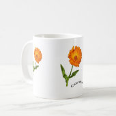 Tasse - Calendula Blume (Vorderseite Links)
