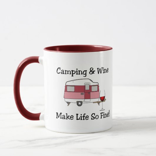 Tasse Camping und Wein Combo (Links)