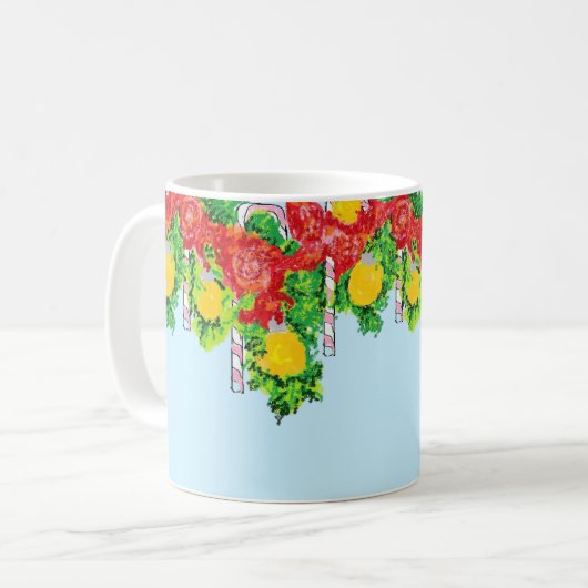 Tasse: Candy Cane Liebe Kaffeetasse (Vorderseite Links)