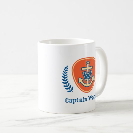 Tasse "Captain Wanker" (VorderseiteRechts)