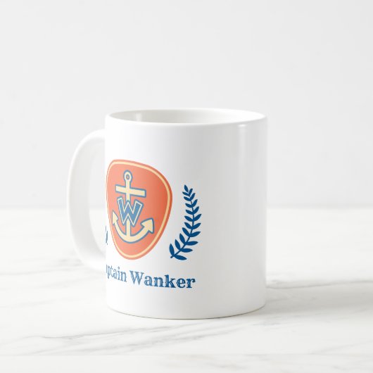 Tasse "Captain Wanker" (Vorderseite Links)