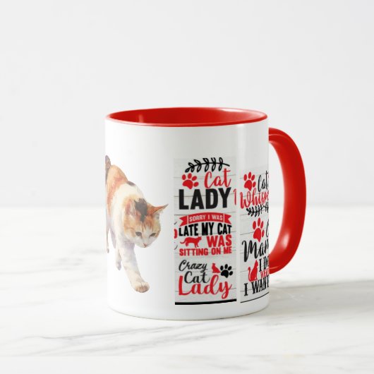 Tasse "Cat Lady" (VorderseiteRechts)