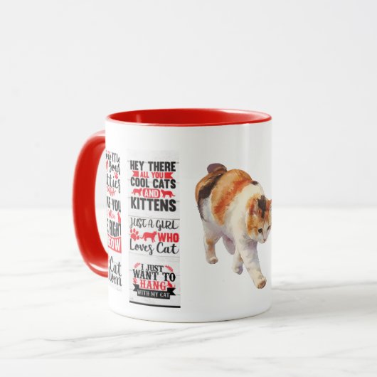 Tasse "Cat Lady" (Vorderseite Links)