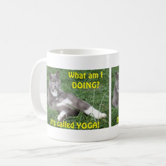 Tasse Cat Yoga (Vorderseite Links)