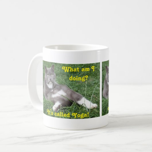 Tasse Cat Yoga (Vorderseite Links)