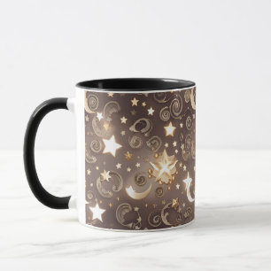 Tasse - Champagner Gold Celestial Mond