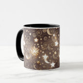 Tasse - Champagner Gold Celestial Mond (Vorderseite Links)