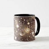 Tasse - Champagner Gold Celestial Mond (VorderseiteRechts)