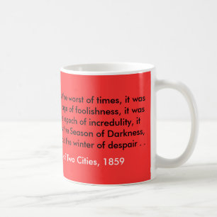Tasse, Charles Dickens, eine Geschichte von zwei Kaffeetasse