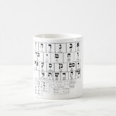 Tasse Chart der Alphabet-Hebräischen Sprache (Mittel)