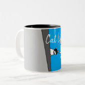 Tasse Chat au balcon "Cat life" (Vorderseite Links)