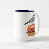 Tasse Cheeseburger Bird Chickadee (VorderseiteRechts)