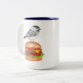 Tasse Cheeseburger Bird Chickadee (Vorderseite Links)