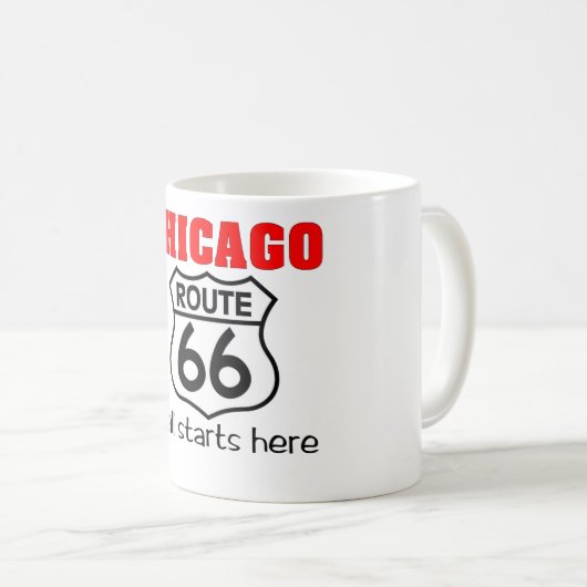 Tasse Chicago-Weges 66 (VorderseiteRechts)