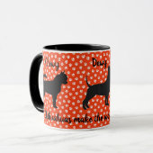 Tasse Chihuahua, rot und weiß (Vorderseite Links)