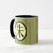 Tasse - chinesischer Familienname Zhu (Vorderseite Links)