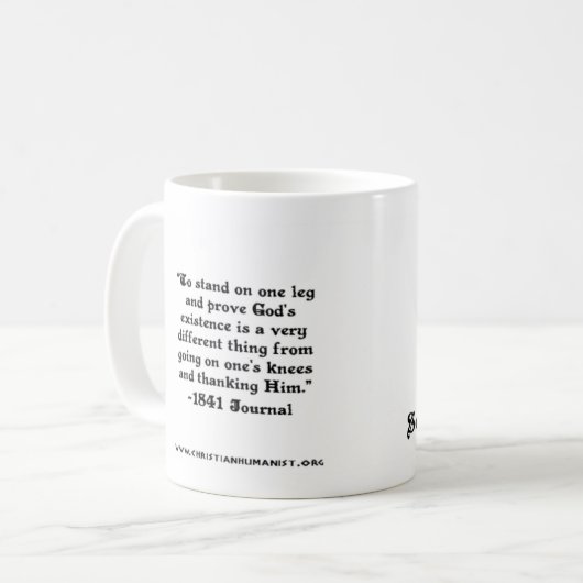 Tasse CHP Søren Kierkegaard (Vorderseite Links)