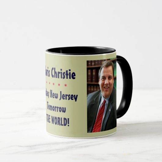 Tasse Chris Christie heute New-Jersey (VorderseiteRechts)