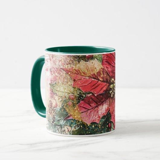 Tasse Christmas Collage Junk Journal Var12 (Vorderseite Links)