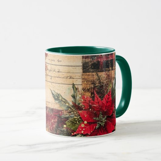 Tasse Christmas Collage Junk Journal Var18 (VorderseiteRechts)